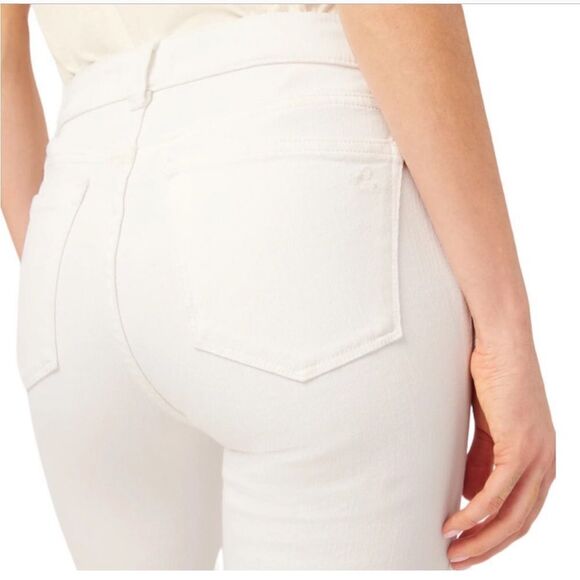 DL1961 Mara Straight Mid-Rise Instasculpt Ankle Jeans White Size 14/32 - Picture 2 of 15